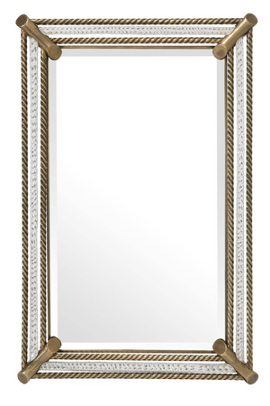 Brass Roped Frame Wall Mirror | Eichholtz Cantoni | OROA
