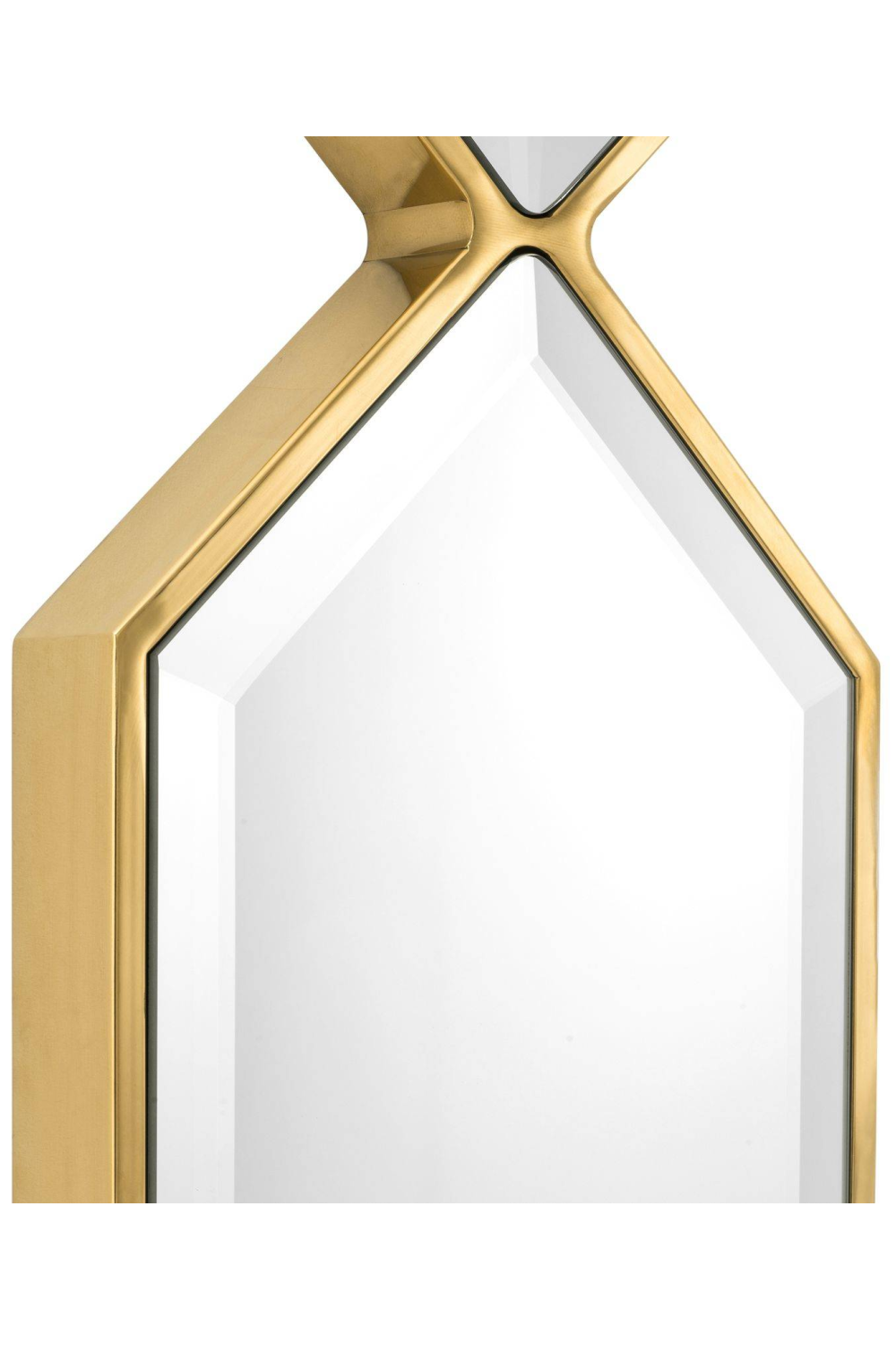 Gold Hexagonal Beveled Trio Mirror Glass | Eichholtz Saronno | OROA