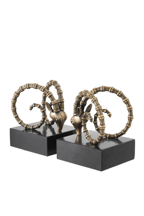 Brass Ibex Bookends | Eichholtz | OROA