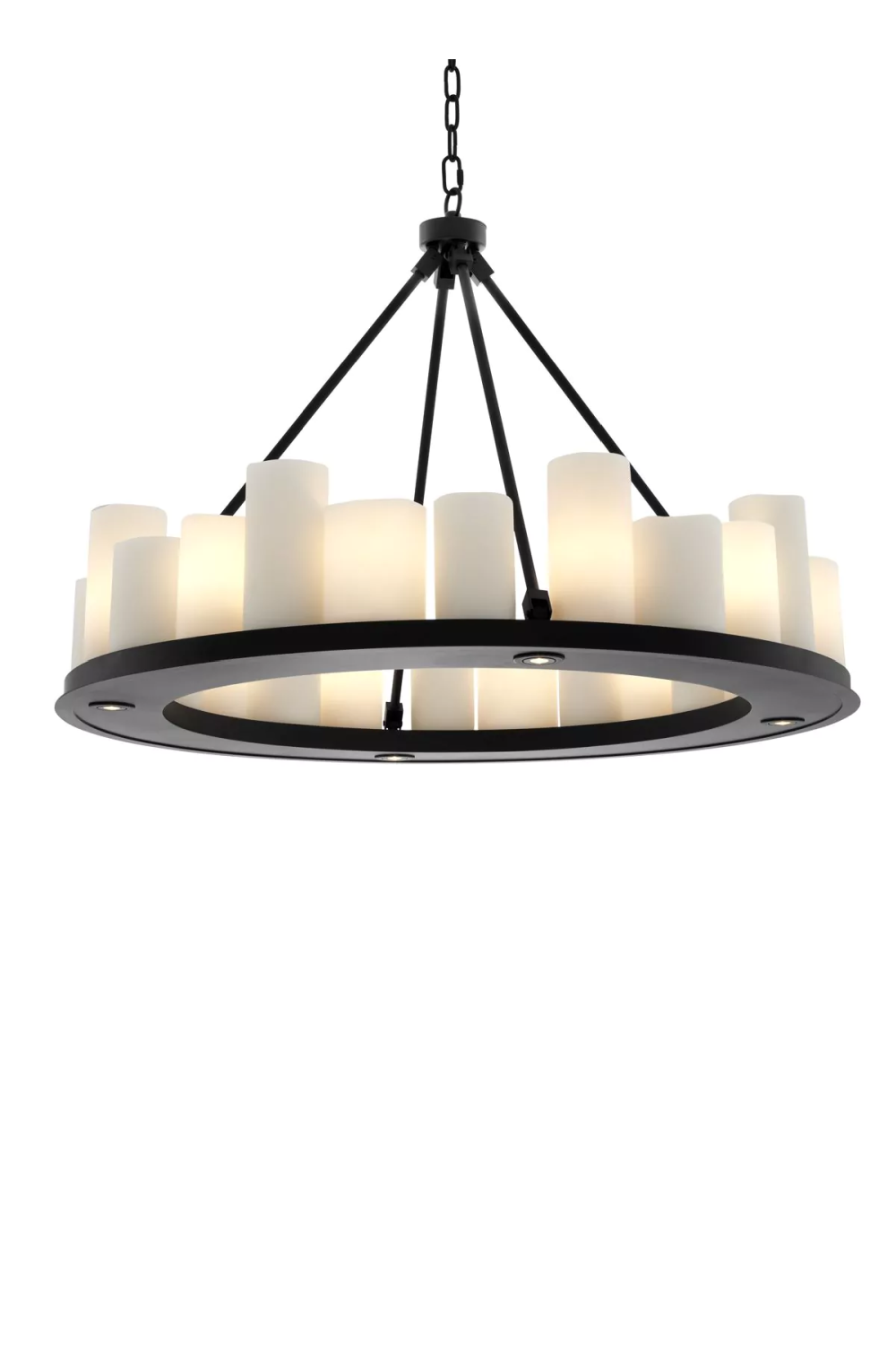 Black Round Candle Chandelier | Eichholtz Commodore | OROA