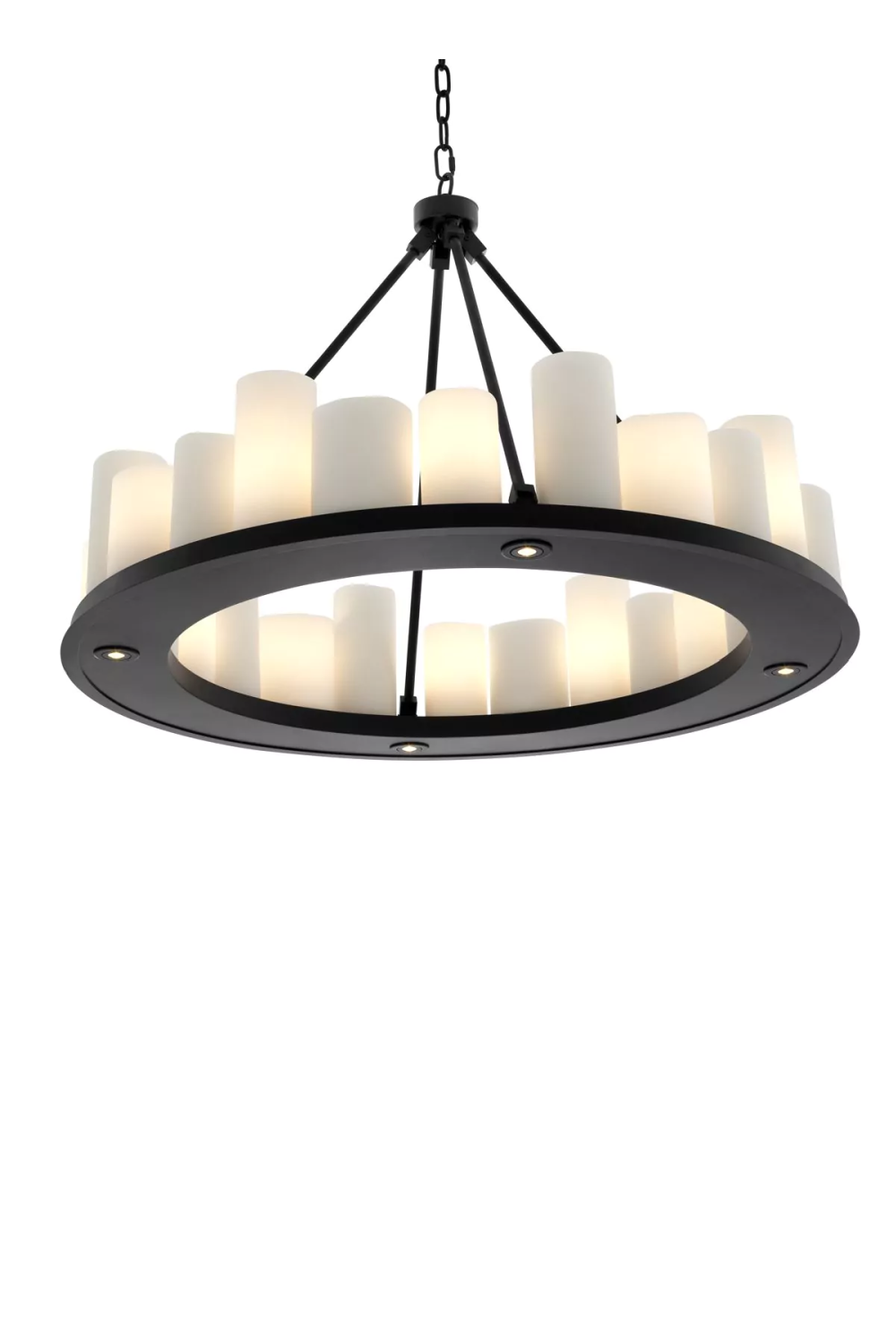 Black Round Candle Chandelier | Eichholtz Commodore | OROA