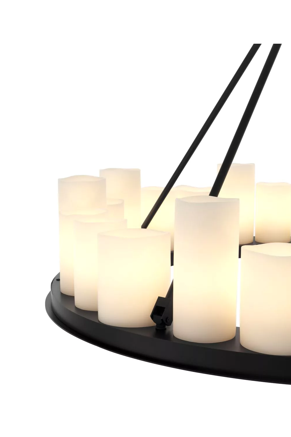 Black Round Candle Chandelier | Eichholtz Commodore | OROA