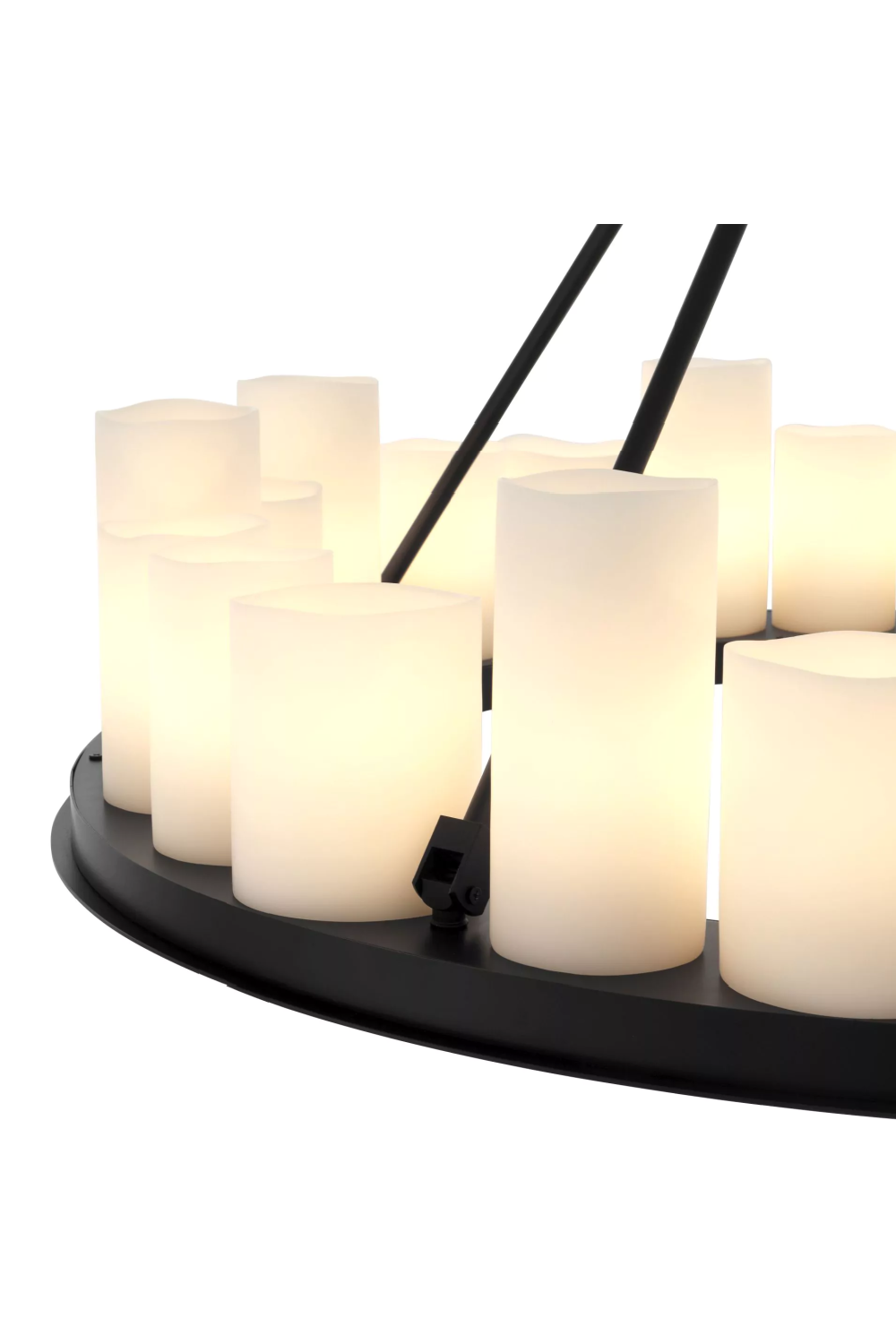 Black Round Candle Chandelier | Eichholtz Commodore | OROA