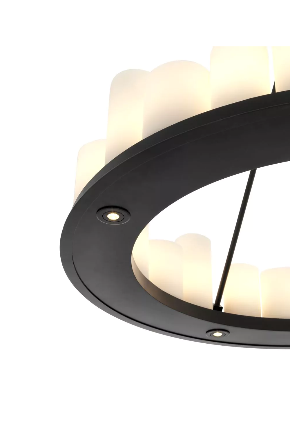 Black Round Candle Chandelier | Eichholtz Commodore | OROA