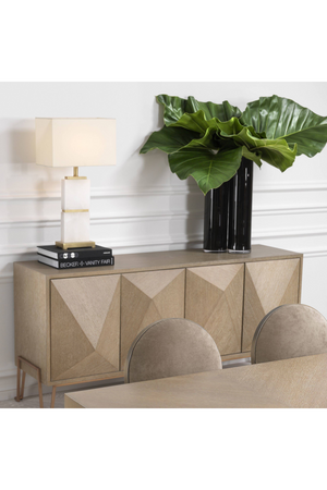 Alabaster White Marble Table Lamp | Eichholtz Robbins | OROA