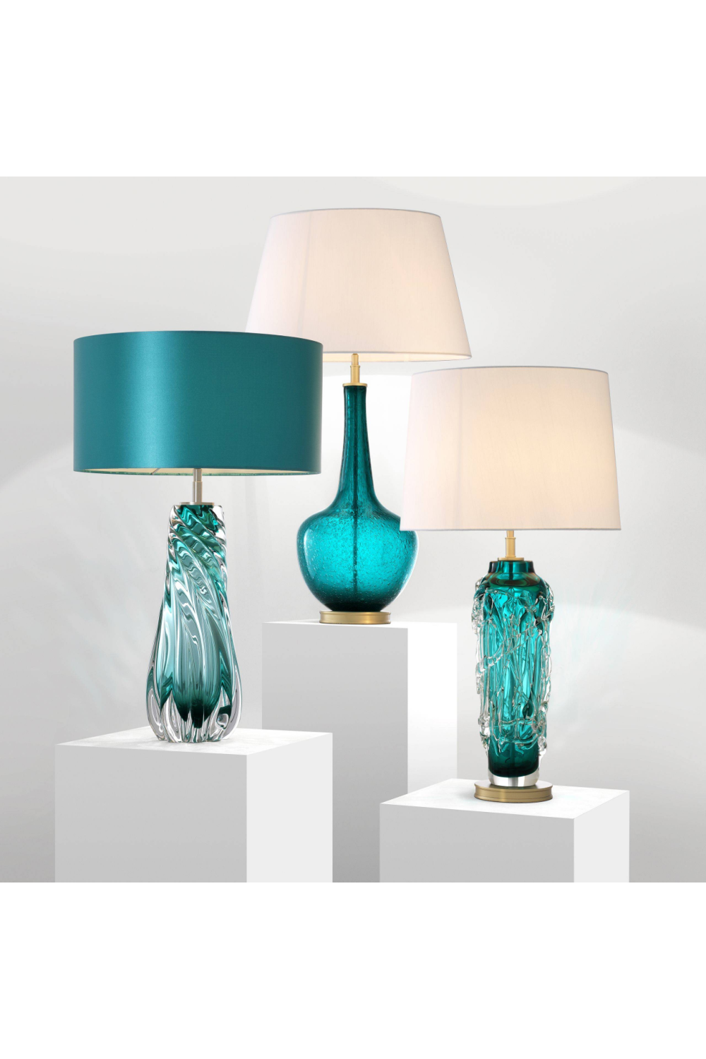 Teal Blown Glass Table Lamp | Eichholtz Barron | OROA