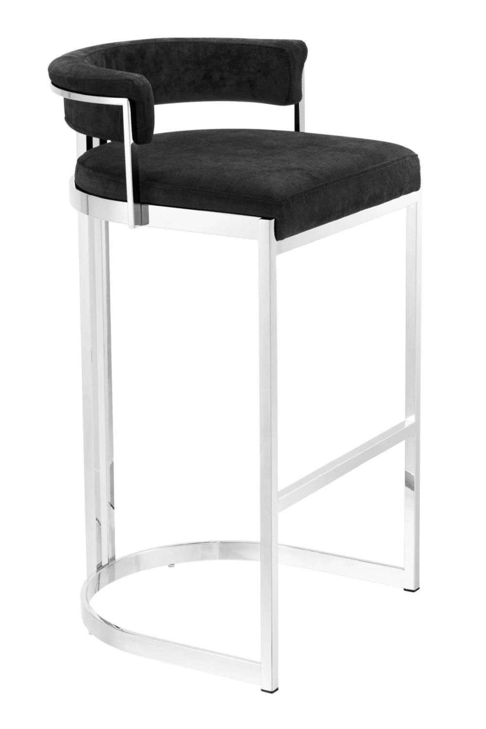 Black Velvet Counter Stool | Eichholtz Dante | #1 Eichholtz Retailer