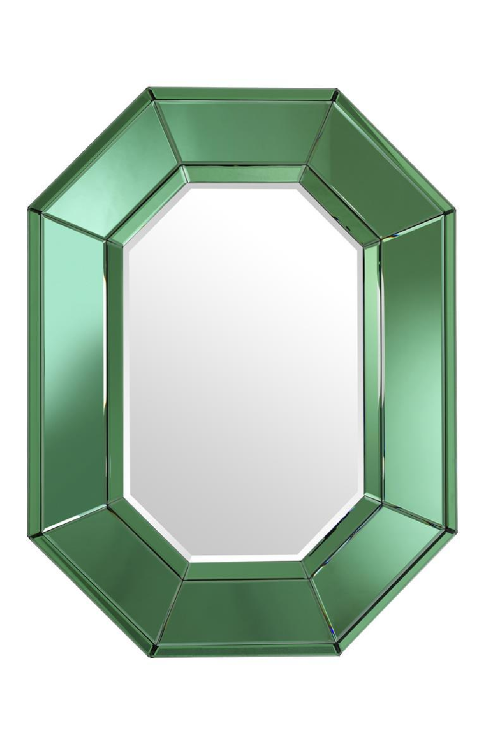 Green Octagonal Glass Mirror | Eichholtz Le Sereno | OROA