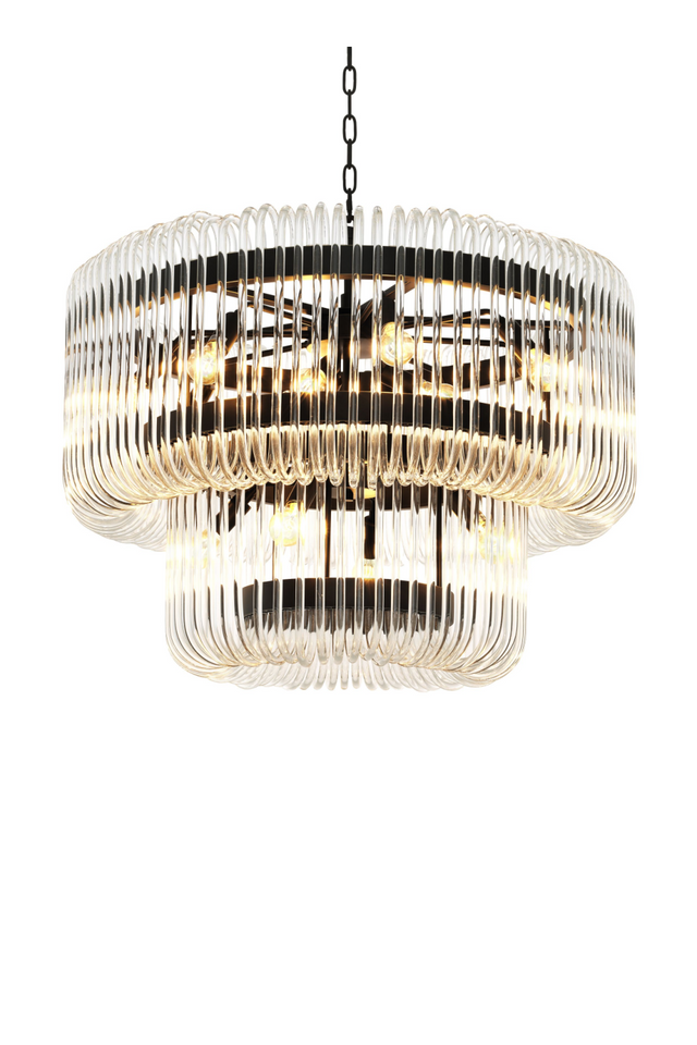 2 Tier Glass Rod Chandelier | Eichholtz Sutton House | OROA