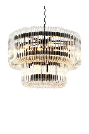 2 Tier Glass Rod Chandelier | Eichholtz Sutton House | OROA.com