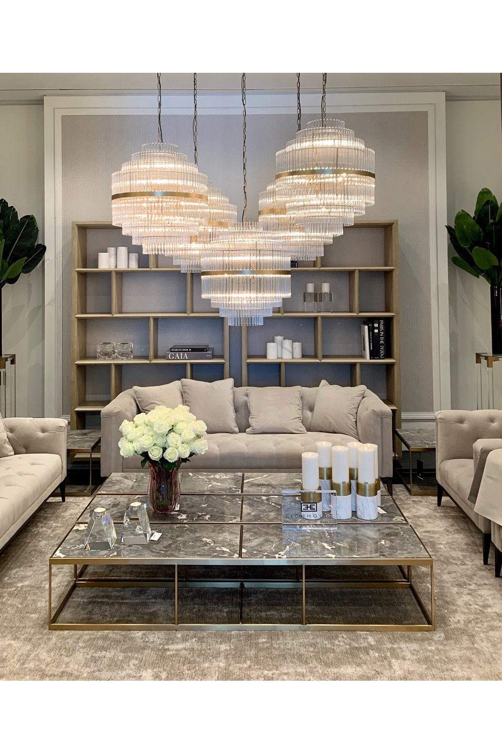 Glass Layered Chandelier | Eichholtz East | OROA
