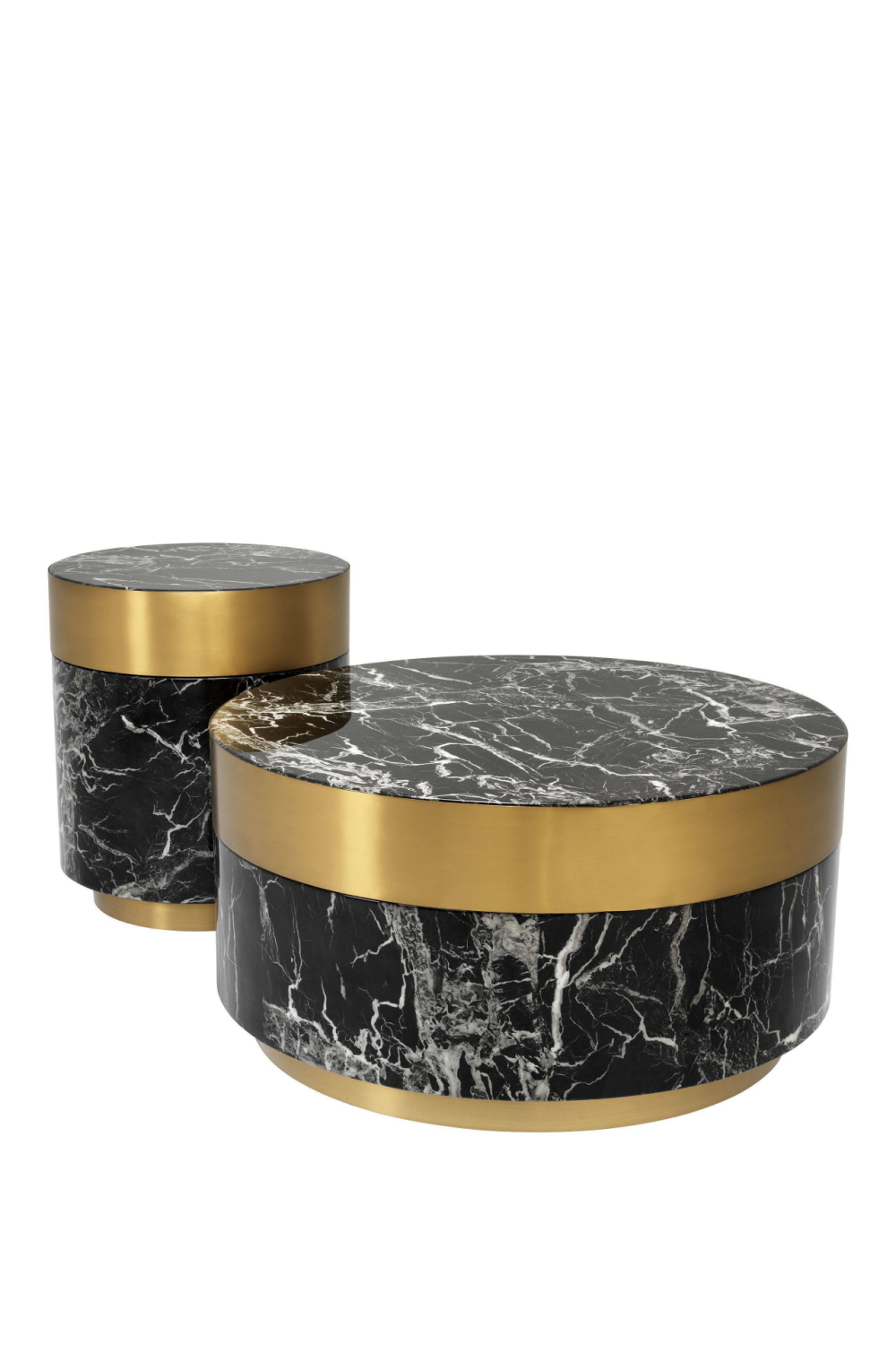 Black Marble Side Table | Eichholtz Caron | OROA