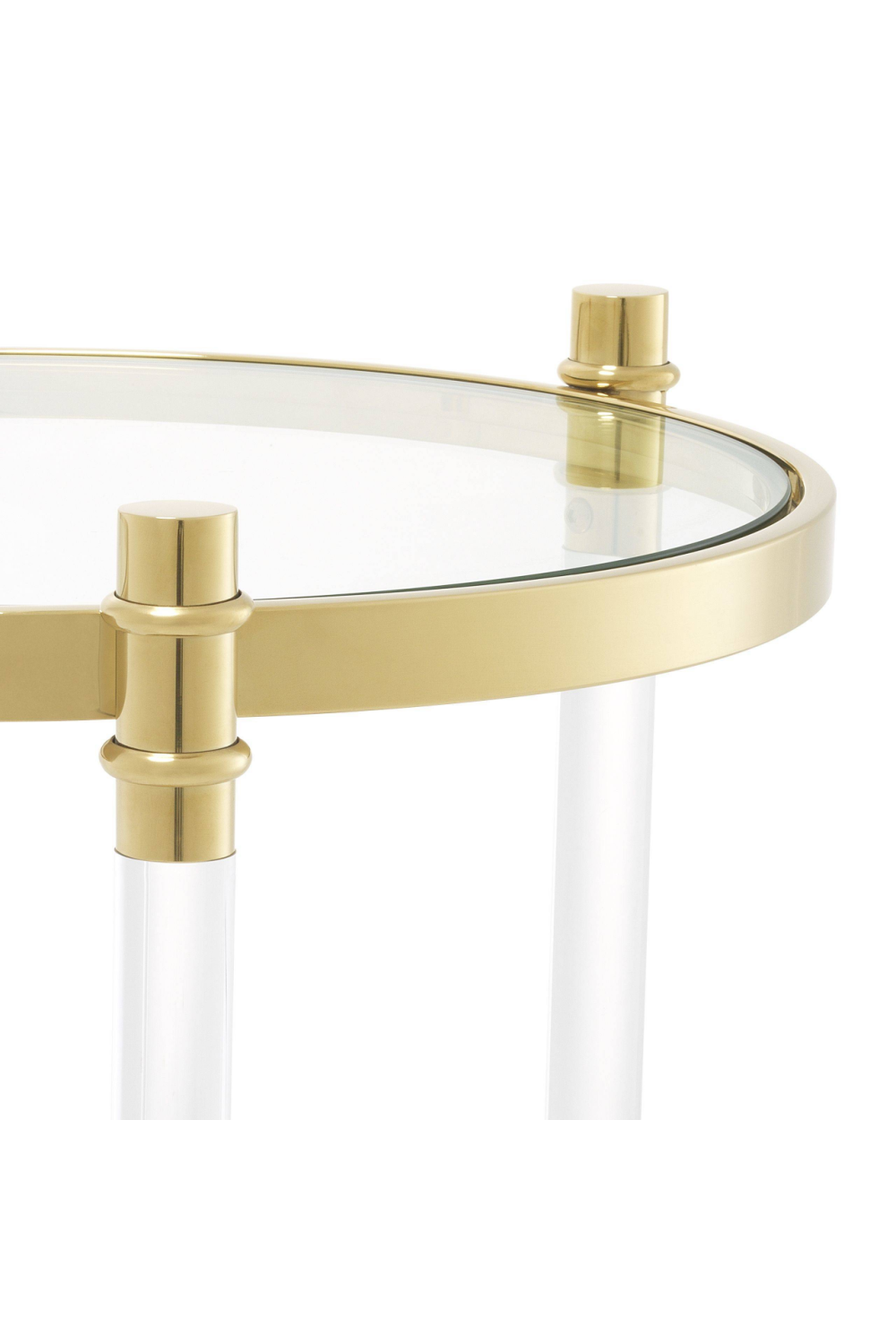 Gold Round Side Table | Eichholtz Trento | OROA