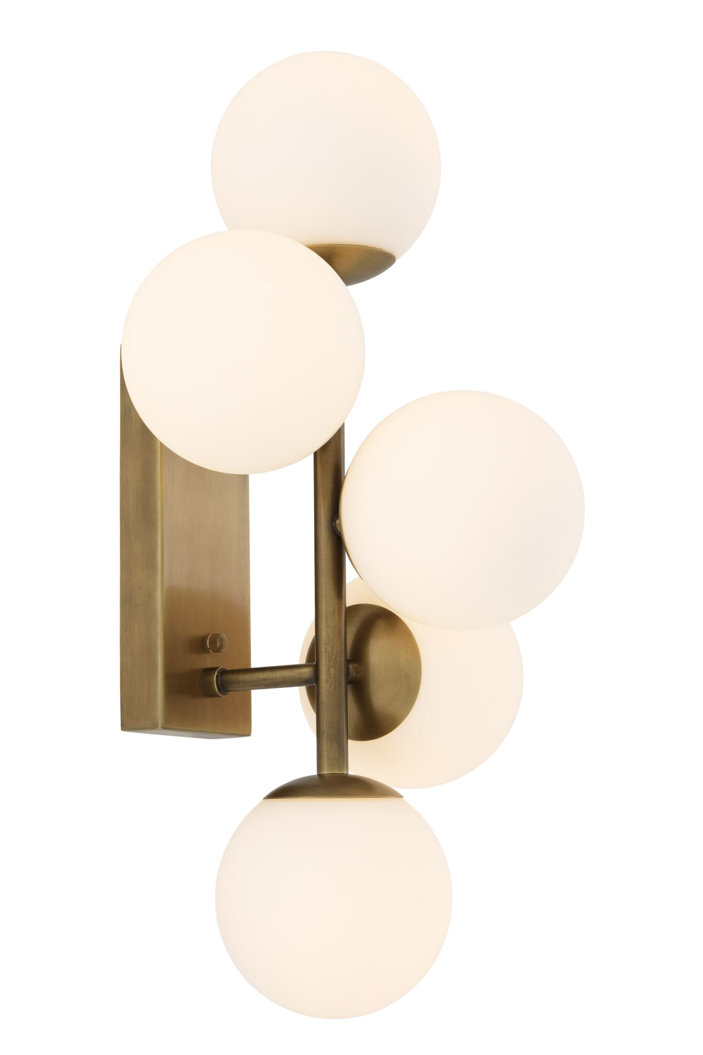 White Glass Multi Globe Wall Lamp | Eichholtz Libris | OROA