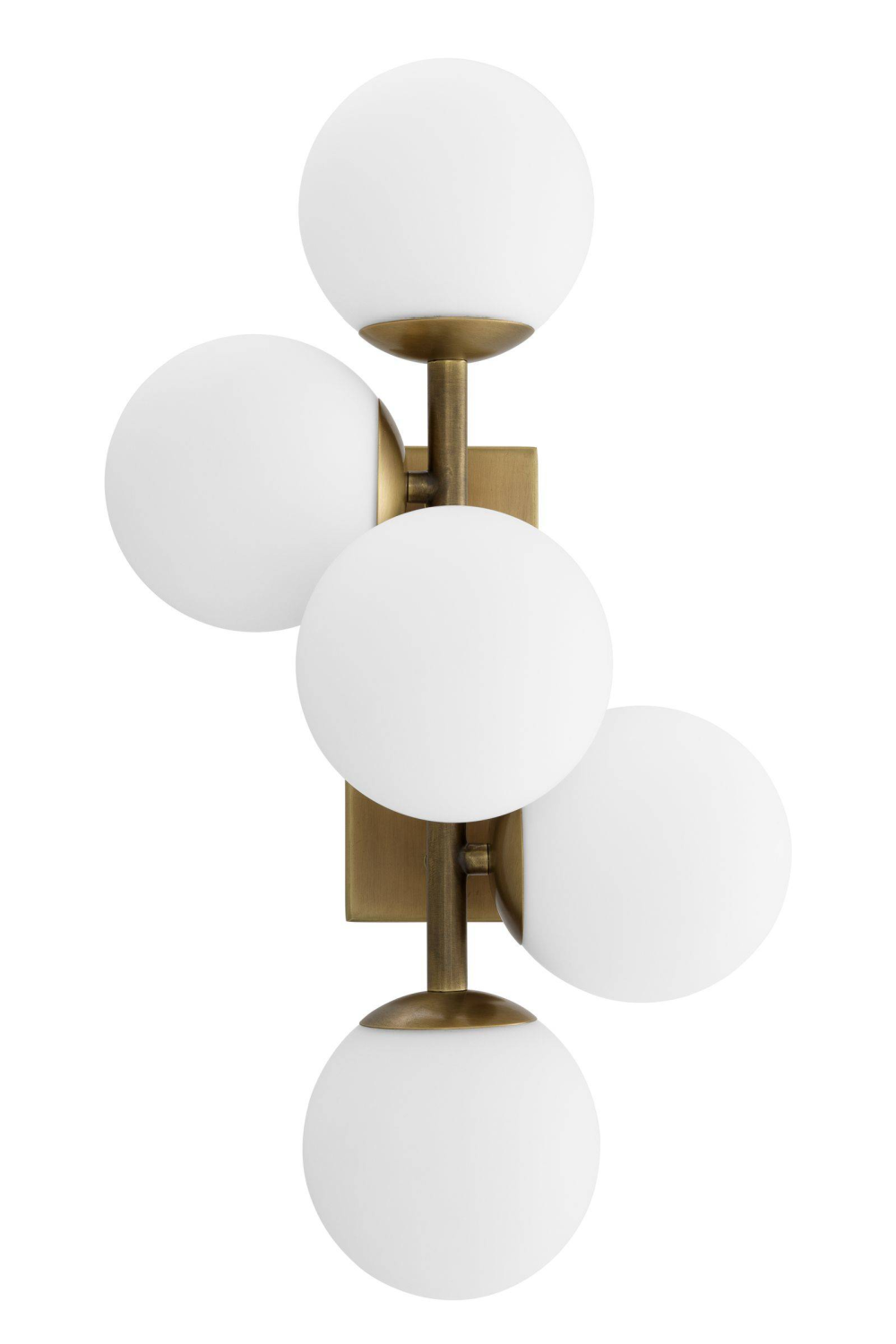 White Glass Multi Globe Wall Lamp | Eichholtz Libris | OROA