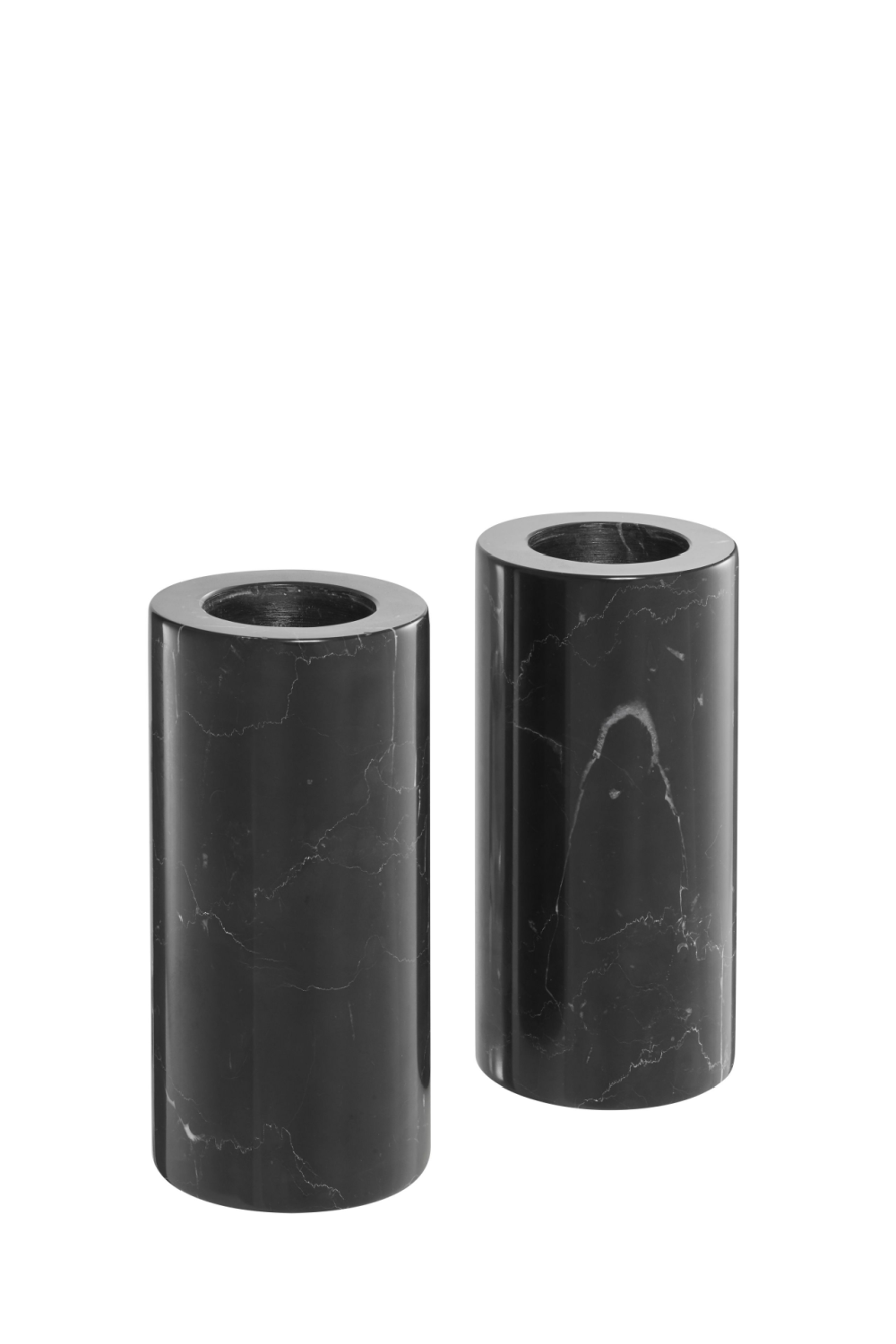 Black Marble Candle Holders 2 | Eichholtz Tobor L | OROA