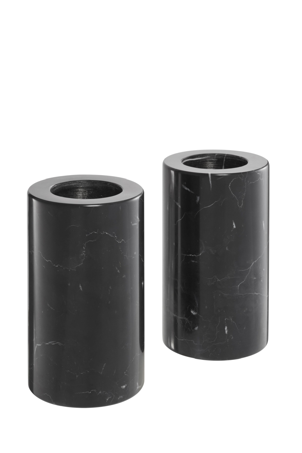 Black Marble Candle Holders 2 | Eichholtz Tobor M | OROA