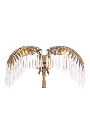 Vintage Brass Palm Leaf Wall Lamp - Eichholtz Hildebrandt | OROA TRADE