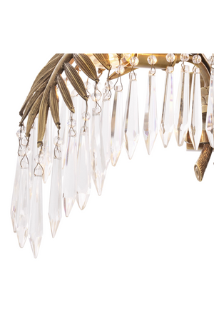 Vintage Brass Palm Leaf Wall Lamp - Eichholtz Hildebrandt | OROA TRADE