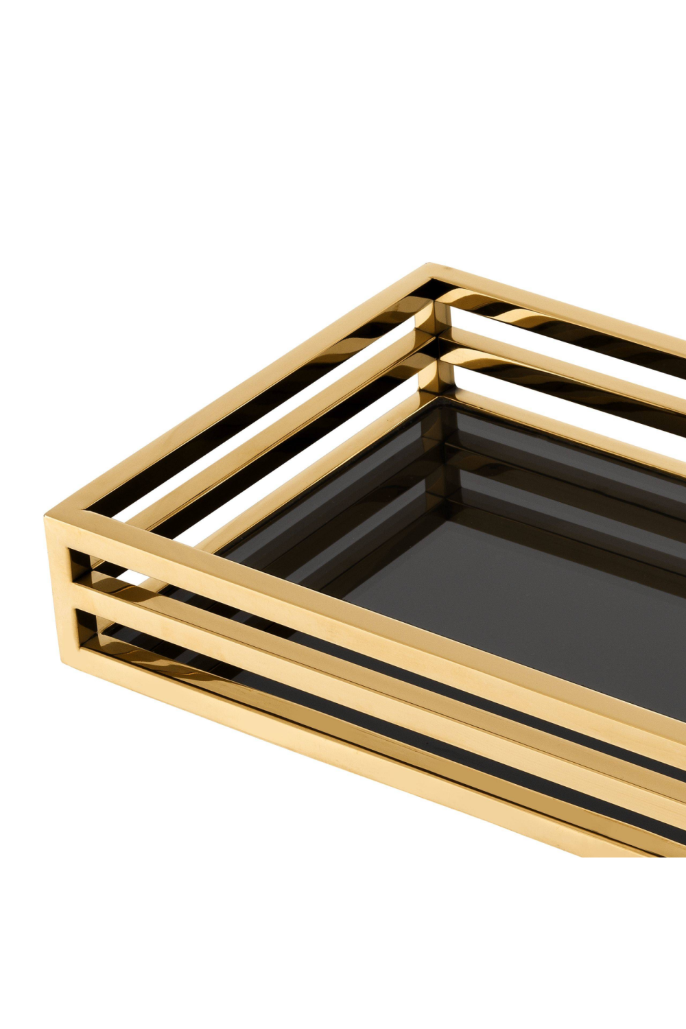 Black and Gold Serving Tray | Eichholtz Ersa | OROA