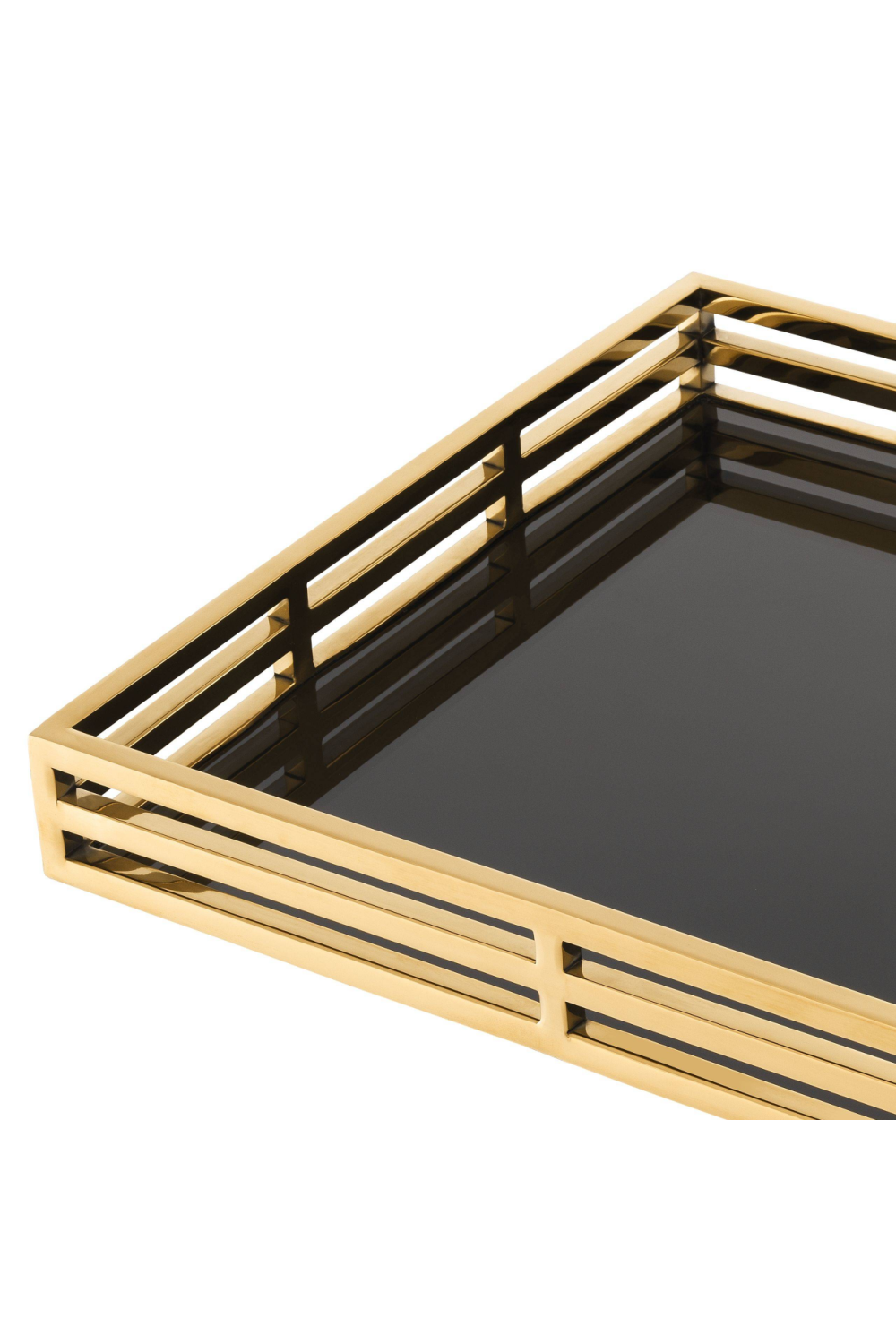 Black and Gold Serving Tray | Eichholtz Giacomo | OROA