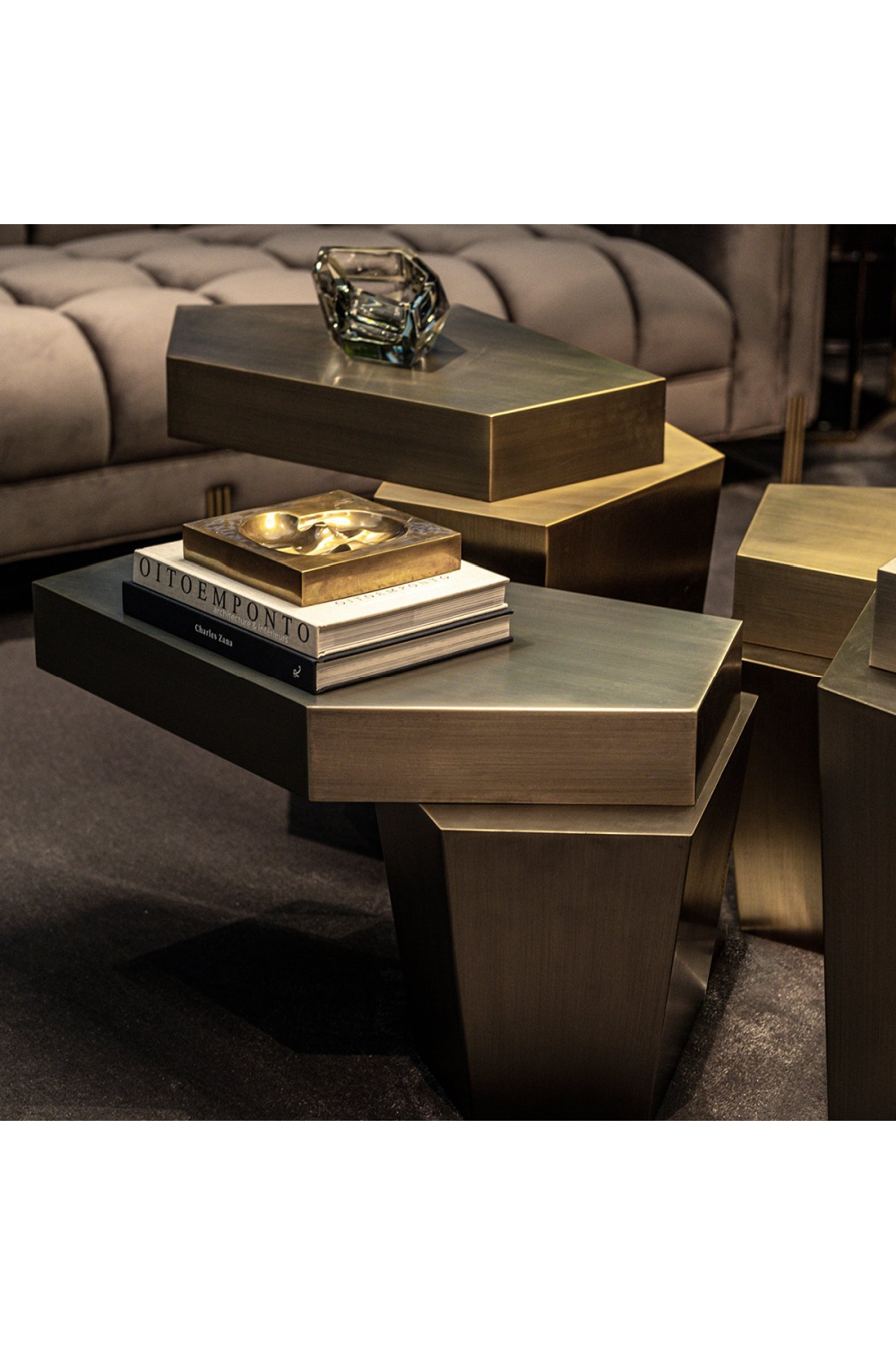 Stacked Brass Coffee Table | Eichholtz Calabasas S | OROA