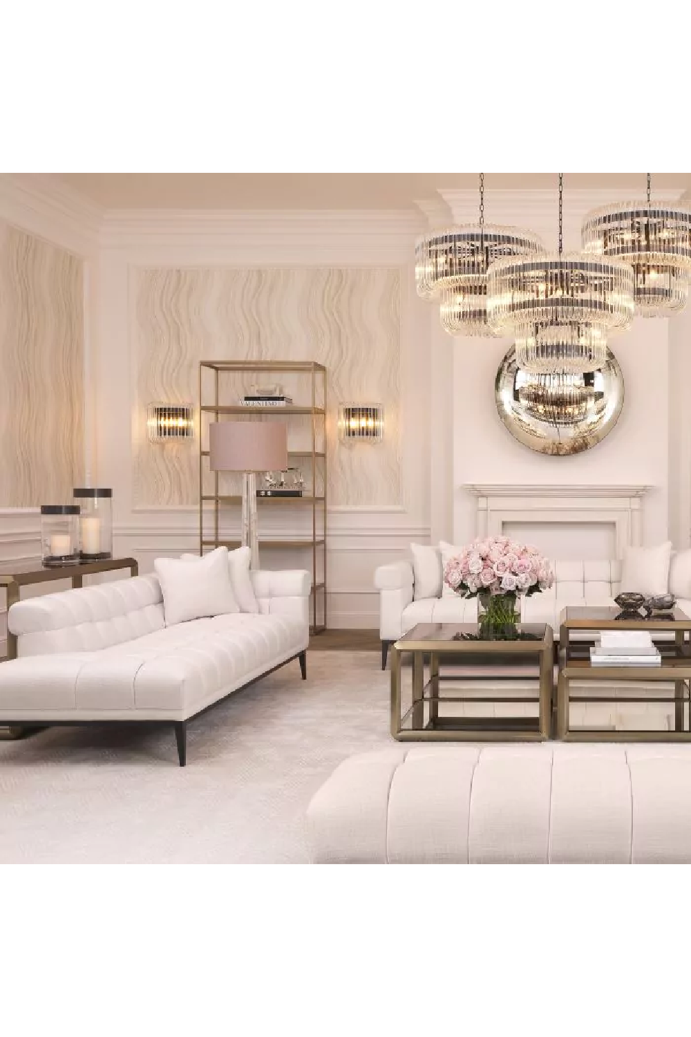 5 Shelf Brass Cabinet | Eichholtz Omega | OROA.com