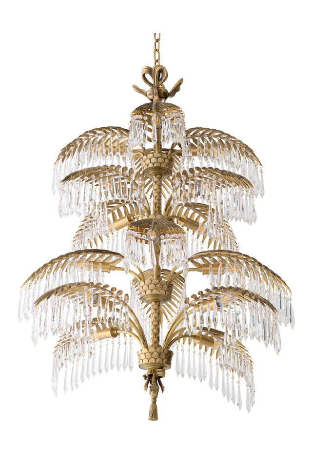 Vintage Brass Crystal Chandelier XL | OROA Imperial | OROA.com