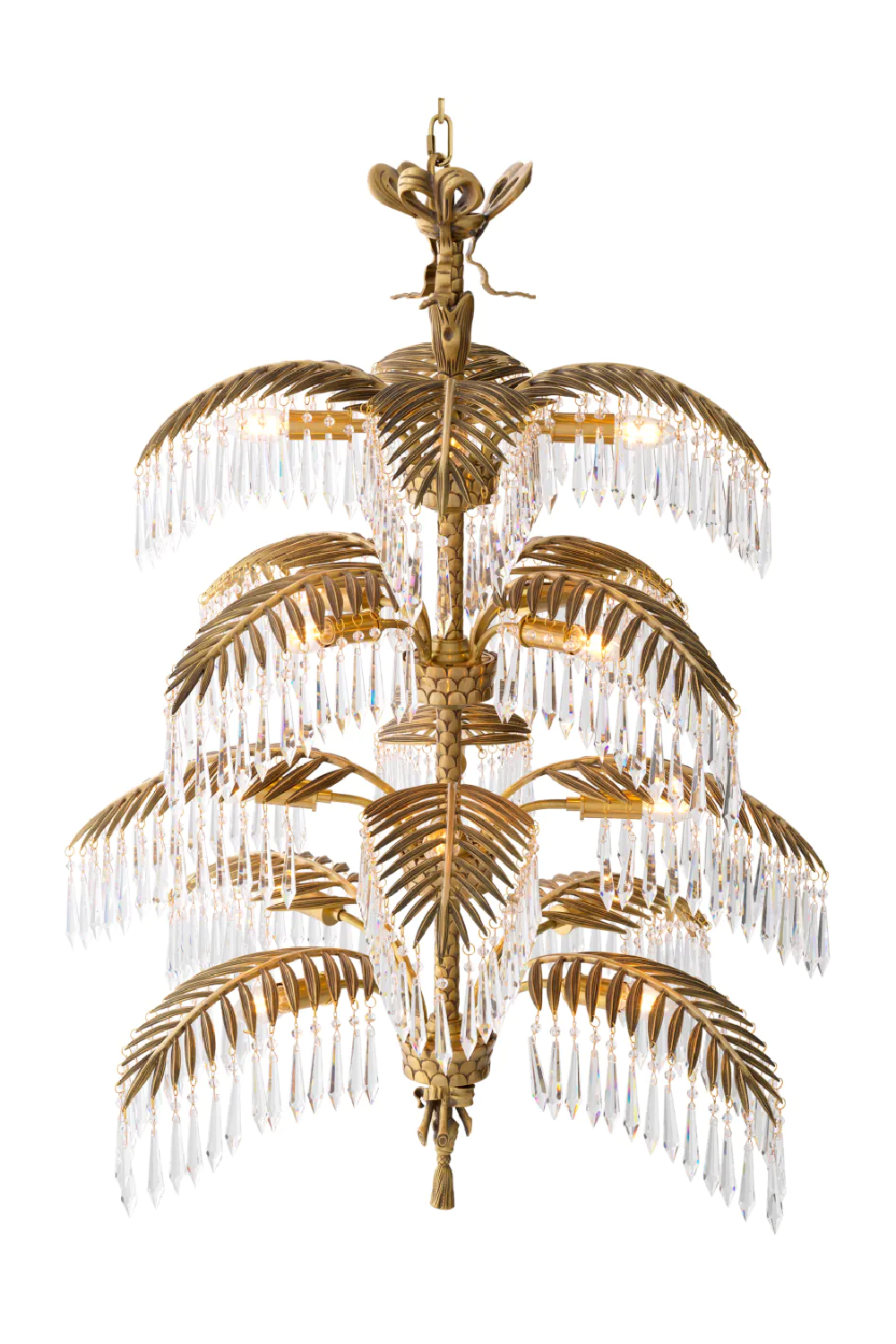 Vintage Brass Crystal Chandelier XL | OROA Imperial | OROA.com