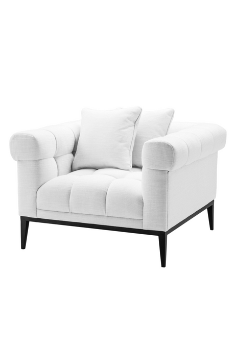 White Tufted Accent Chair | Eichholtz Aurelio | Oroa.com