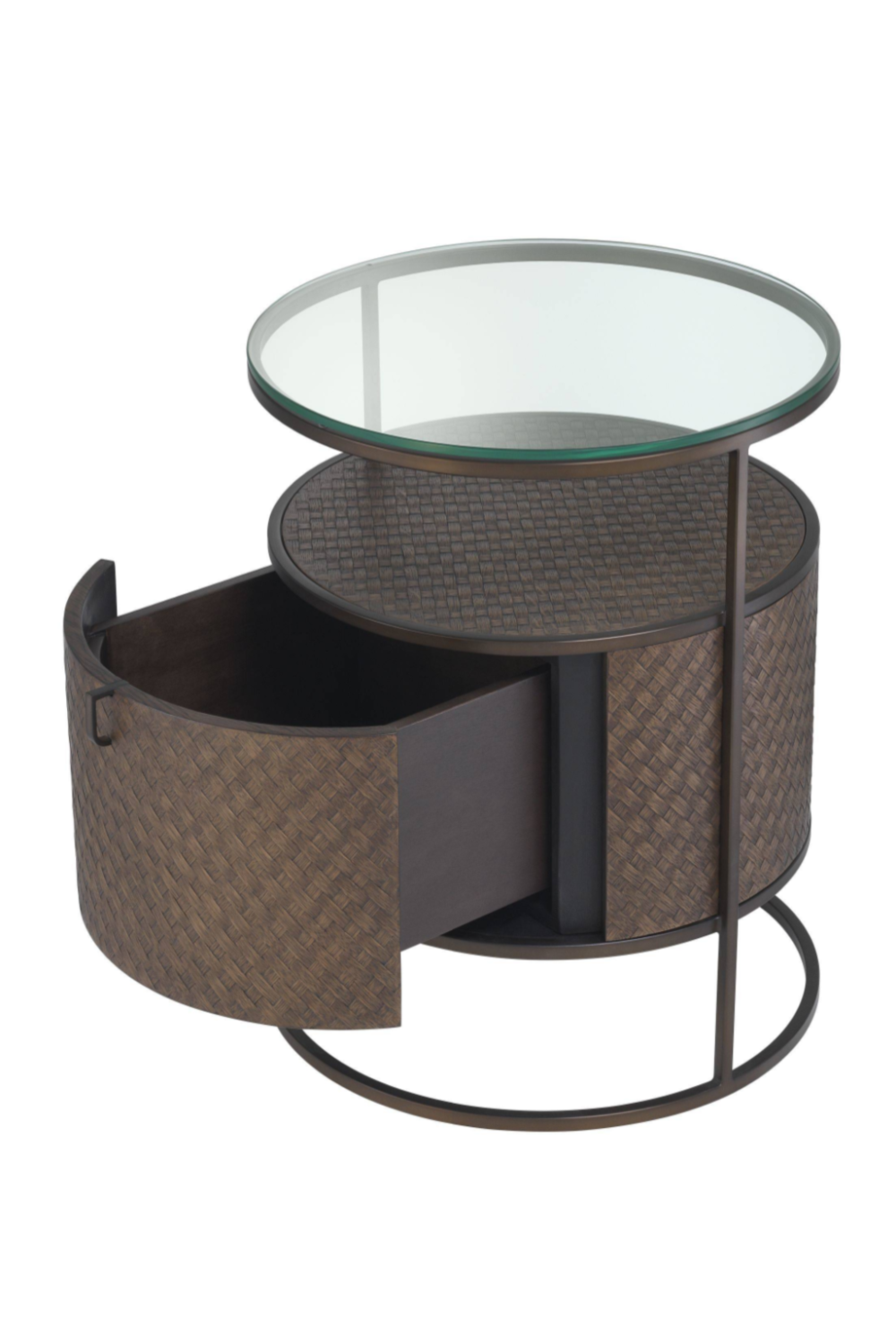 Woven Oak Bedside Table | Eichholtz Napa Valley | OROA