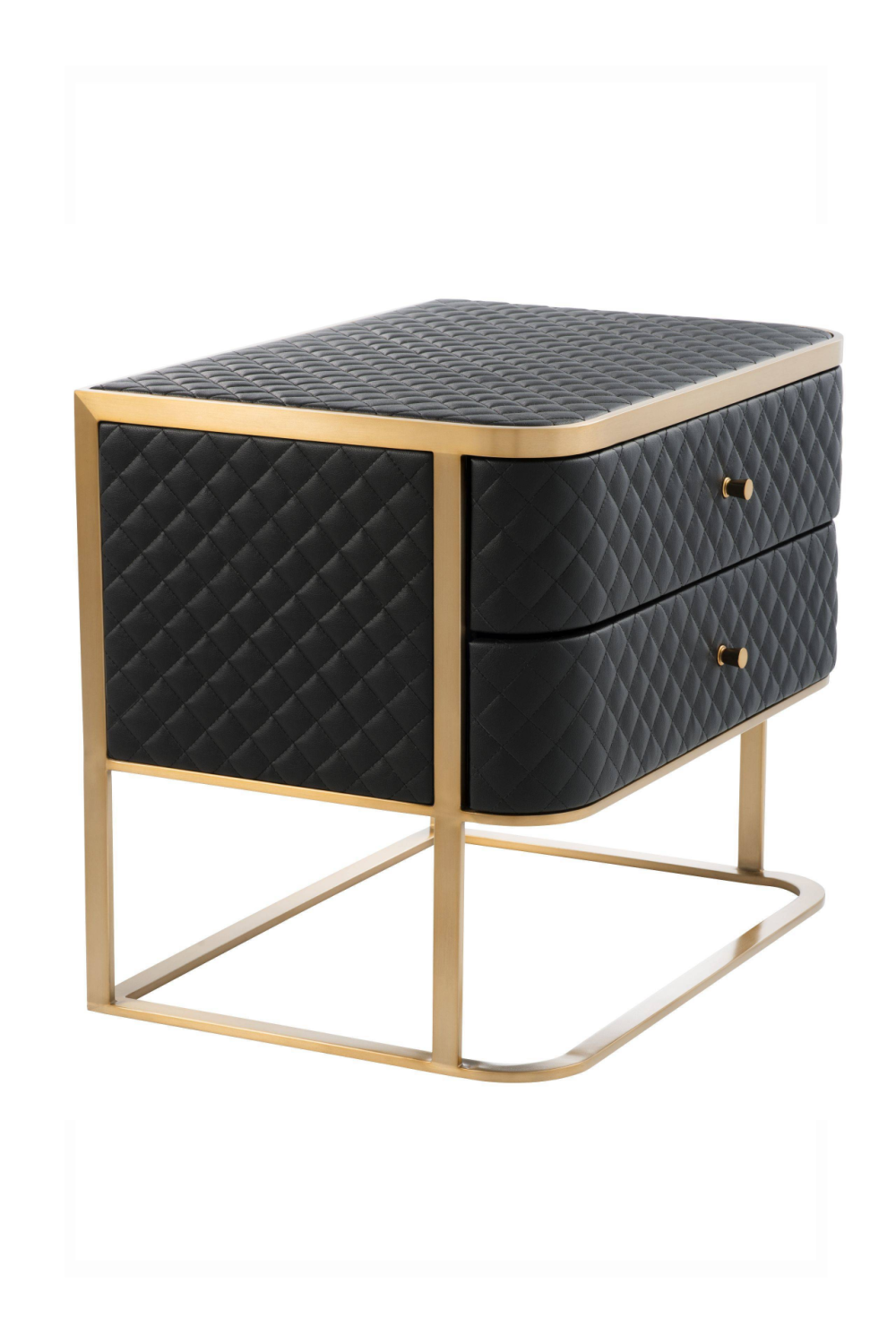 Black Leather Side Table | Eichholtz Monfort | OROA