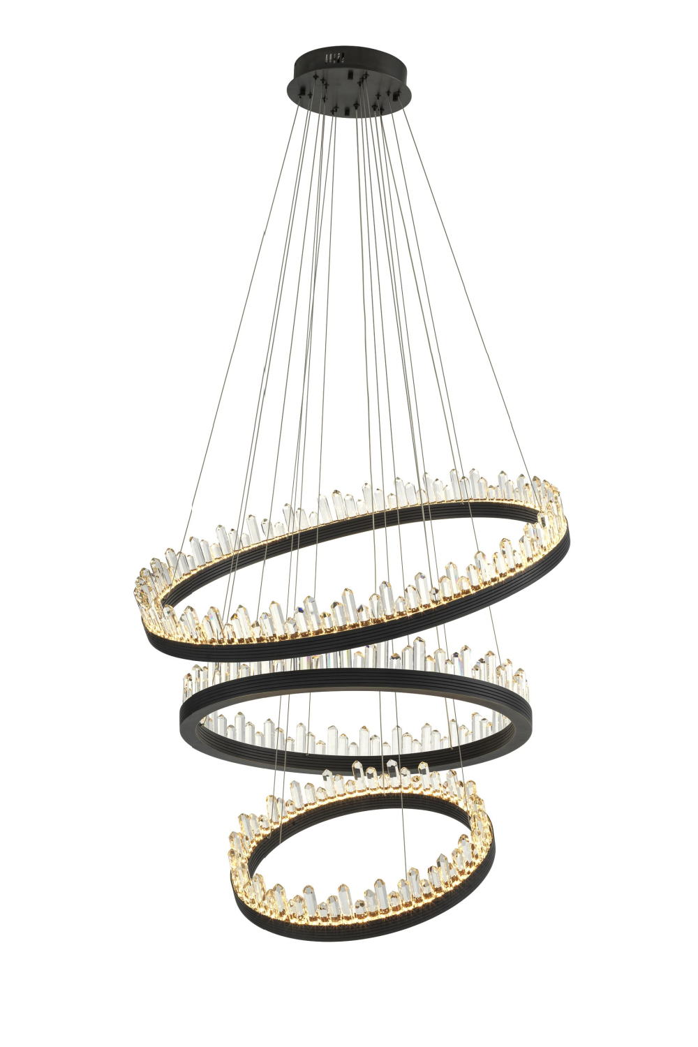 Bronze Crystal Glass Chandelier | Randall | OROA