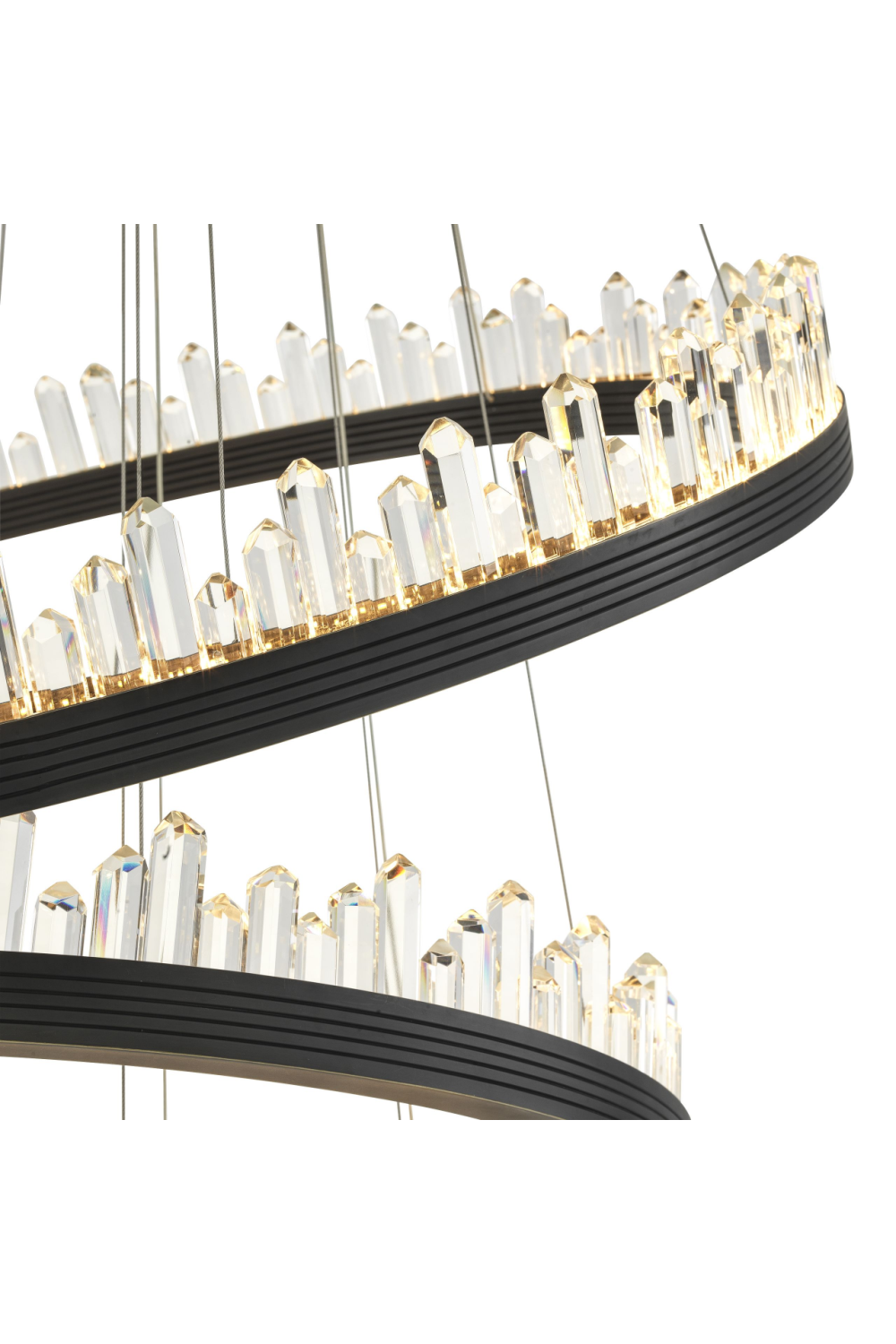 Bronze Crystal Glass Chandelier | Randall | OROA