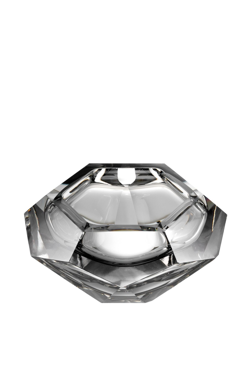 Gray Crystal Glass Bowl | Eichholtz Las Hayas | OROA