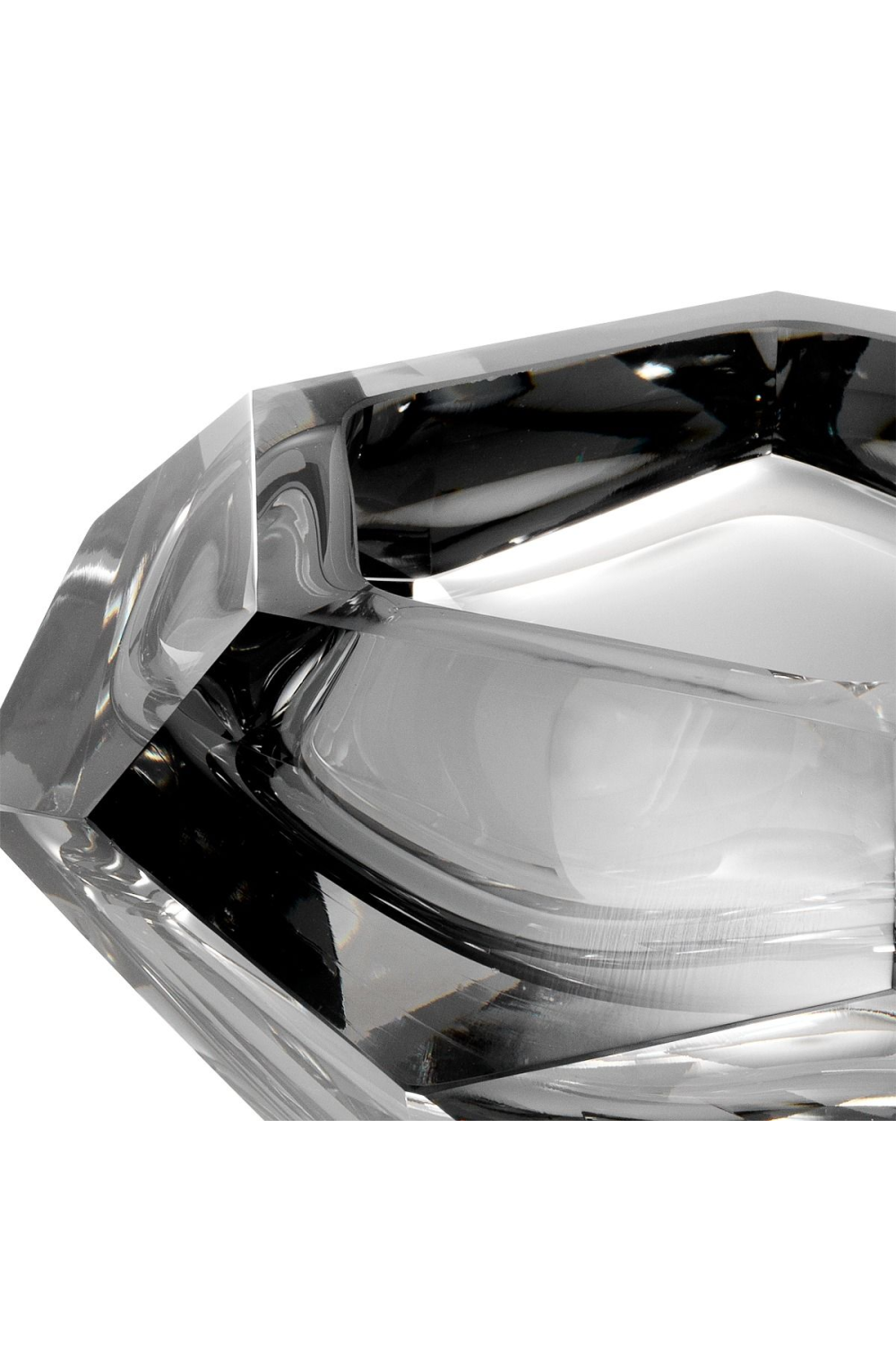 Gray Crystal Glass Bowl | Eichholtz Las Hayas | OROA