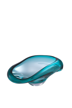 Turquoise Handblown Glass Bowl | Eichholtz Darius | OROA
