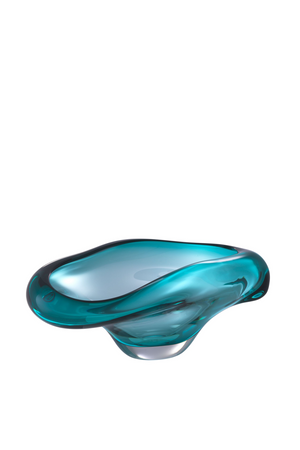 Turquoise Handblown Glass Bowl | Eichholtz Darius | OROA