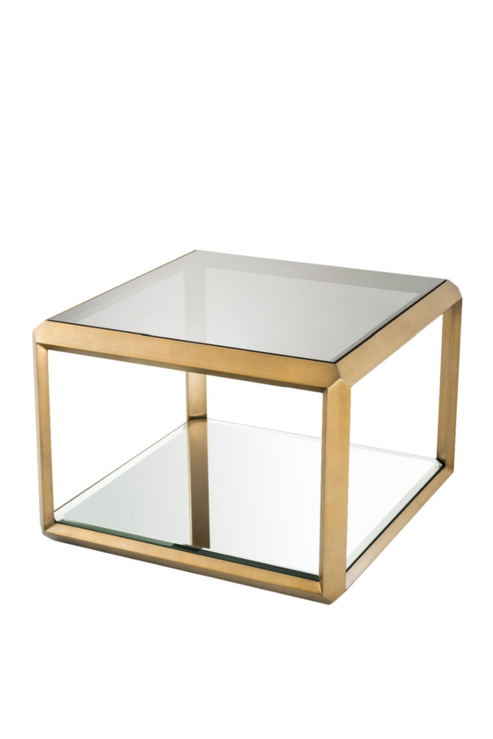 Brass Glass Box Side Table | Eichholtz Callum | Oroa.com