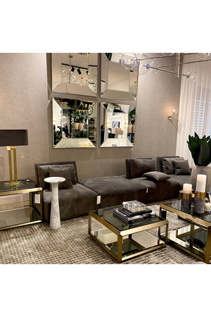 Brass Glass Box Side Table | Eichholtz Callum | Oroa.com