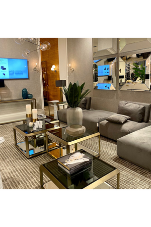 Brass Glass Box Side Table | Eichholtz Callum | Oroa.com