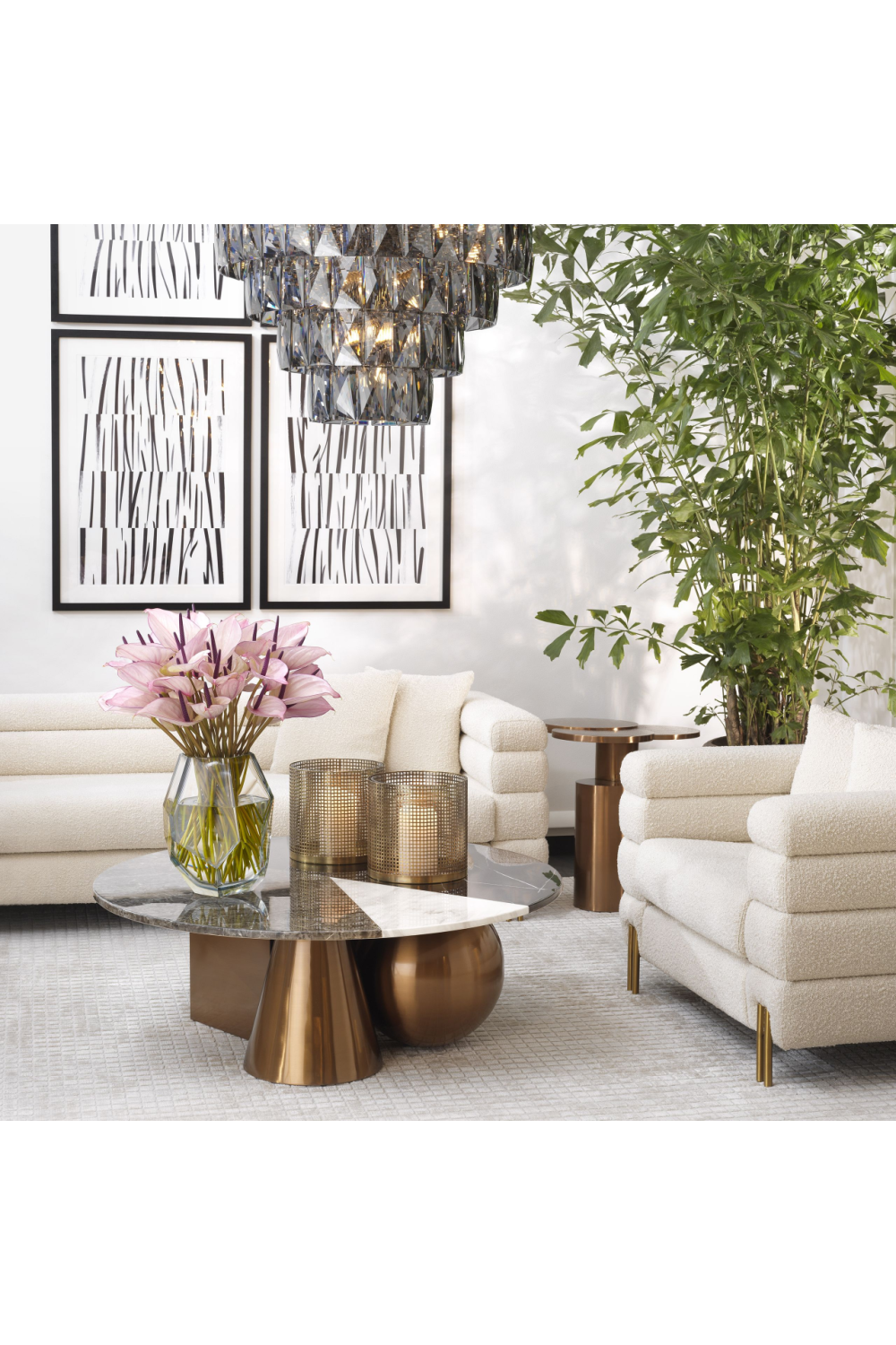 Copper Marble Coffee Table | Eichholtz Tricolori | OROA