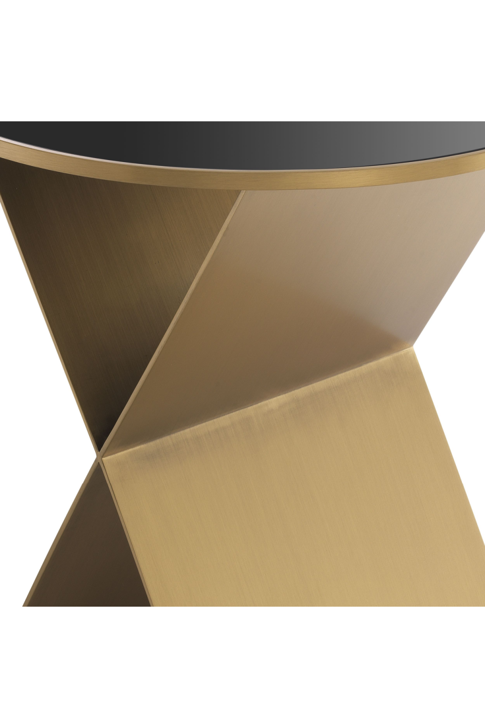 Round Brass X-Legged Side Table S | Eichholtz Fitch | OROA