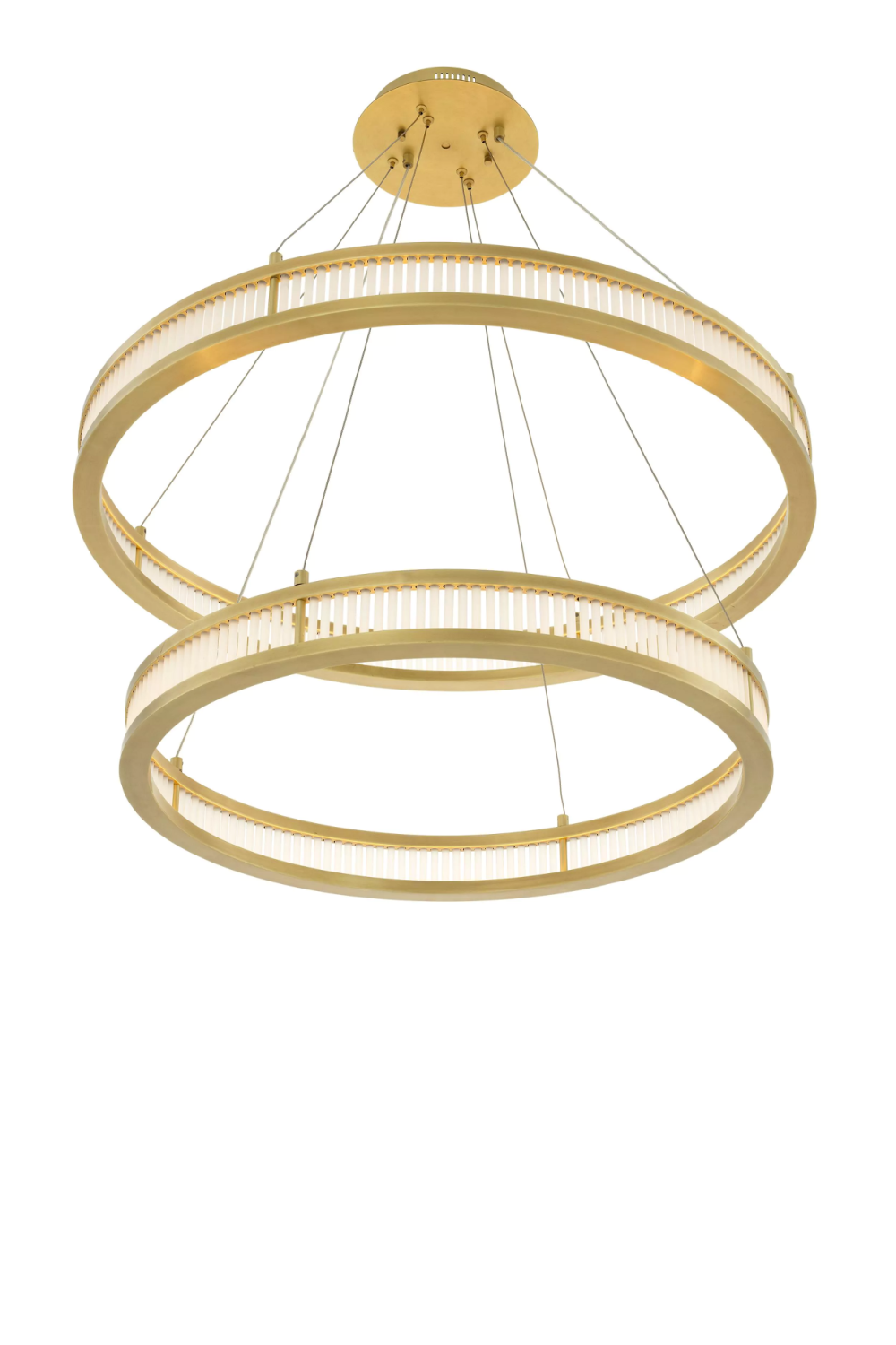 Brass Double Ring LED Chandelier | Eichholtz Damien | OROA