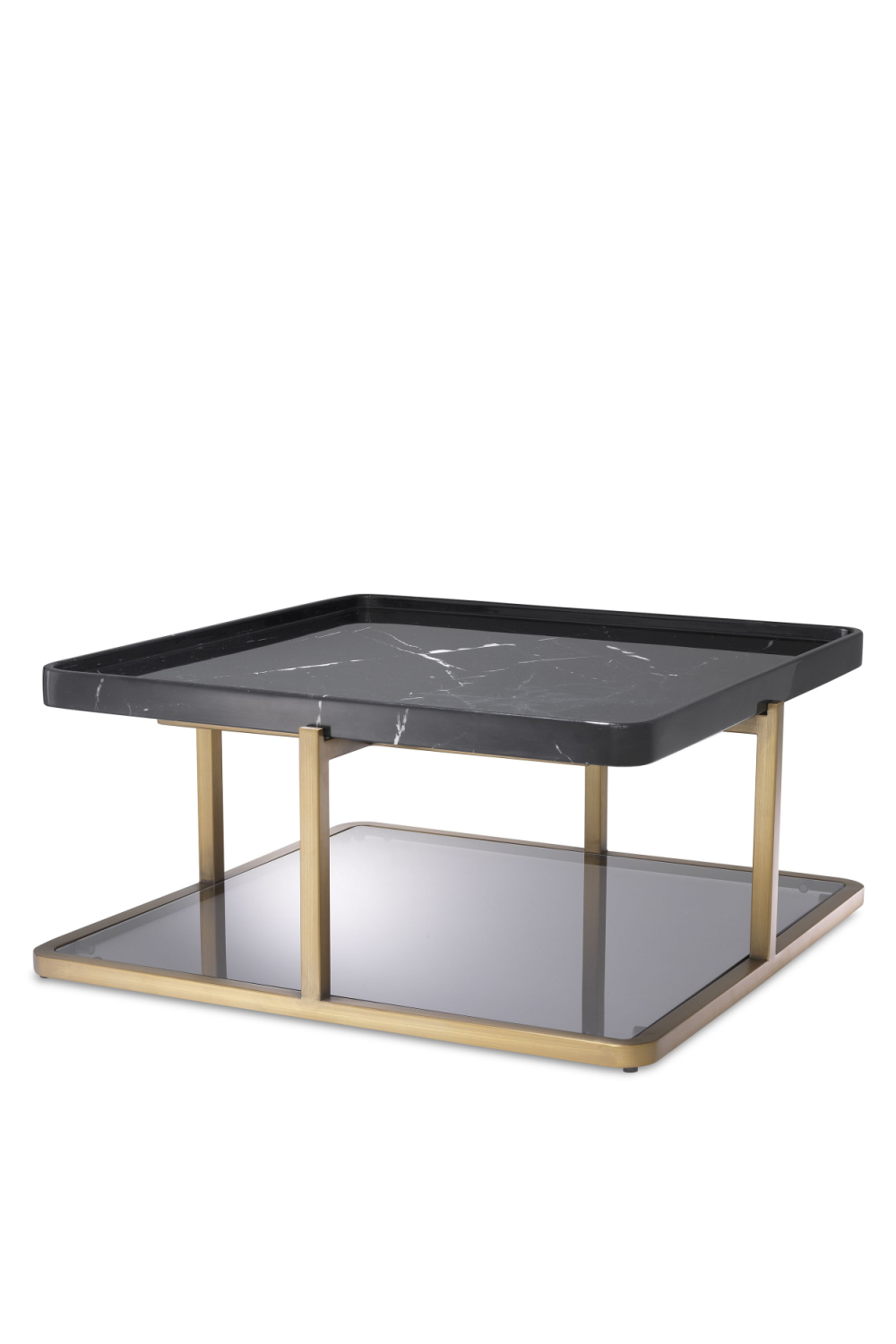 Square Black Marble Coffee Table | Eichholtz Grant | OROA