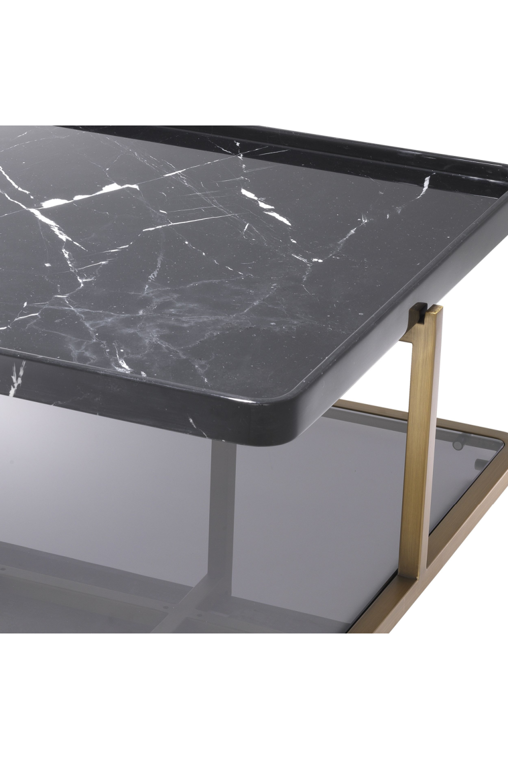 Square Black Marble Coffee Table | Eichholtz Grant | OROA