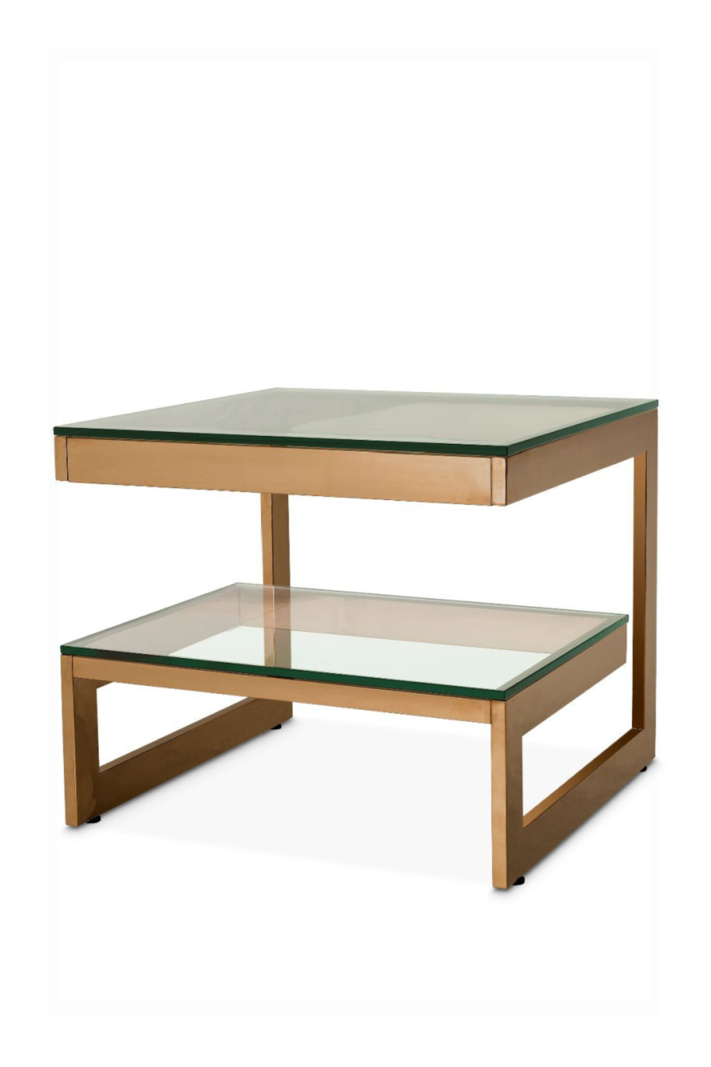 Brushed Brass Square Side Table | Eichholtz Gamma | OROA