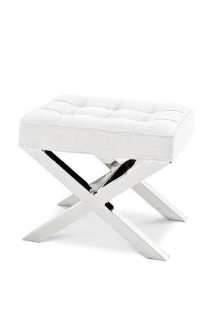 Off White X-Legged Stool | Eichholtz Beekman | #1 Eichholtz Retailer