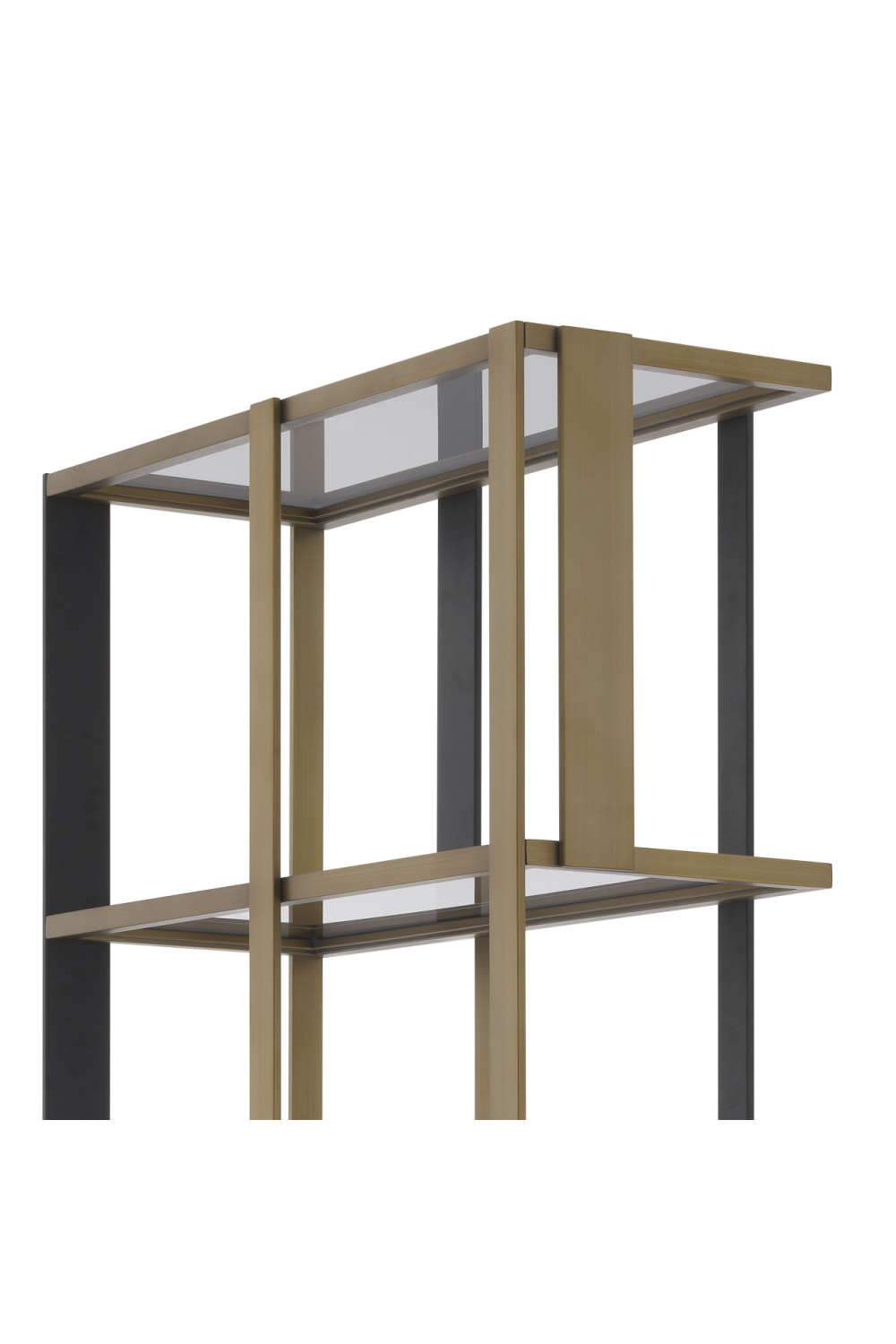 Brass 5 Shelf Display Cabinet | Eichholtz Clio | OROA.com