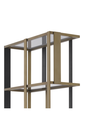 Brass 5 Shelf Display Cabinet | Eichholtz Clio | OROA.com